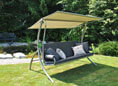 Balancelle Elegance Joy beige (3 places) Design Joy gris