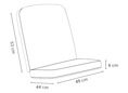 Coussin de chaise dossier bas Virpi
