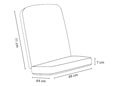 Coussin de chaise dossier haut Exklusiv Mexique terre