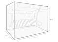 Housse balancelle 3 places transparente