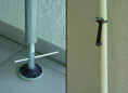 Store Balcon Design vert-blanc