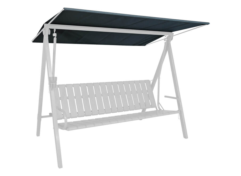 Tetto Di Ricambio Per Dondolo 3 Posti – 210x145 Cm, Polietilene, Color Cioccolato, Made In Germany
