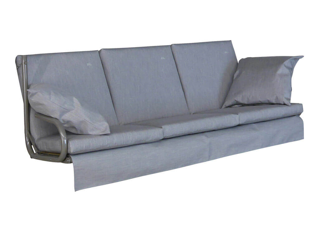 Luxueux Magnifique-Coussin pour balancelle Coussin de Banquette- Coussin  D'extérieur - Gris 180 cm - Cdiscount Jardin