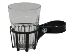 Porte-Boisson gris gobelet transparent