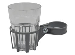 Porte-Boisson argent gobelet transparent