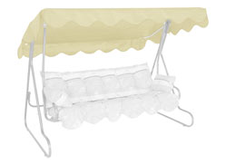 Toit balancelle 210 x 145 cm PE beige